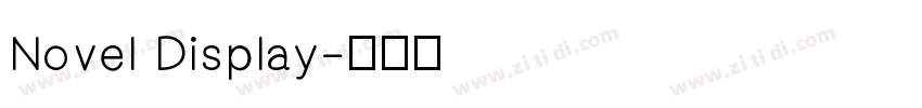Novel Display字体转换